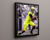 Oregon Autograph Print - Marcus Mariota Neon Glide - Quack Attack College FSPrints Floating Canvas 16x20