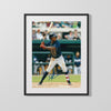Ozzie Albies Autograph Print - At Bat - Little Giant Big Swing