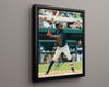 Ozzie Albies Autograph Print - At Bat - Little Giant Big Swing