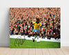 Unframed Pele Autograph Promo Print - Team Brazil - World Cup Unframed Print - Soccer FSP - Unframed