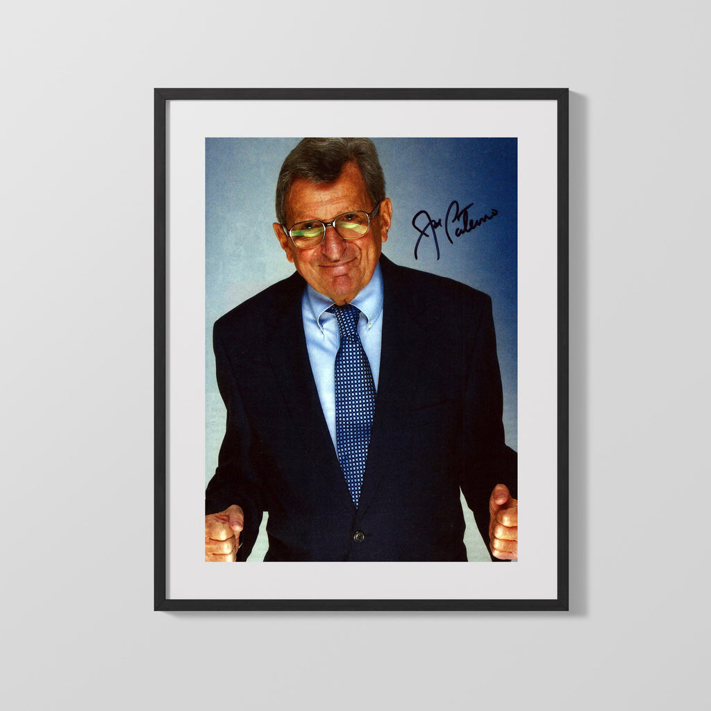Penn State Autograph Print - Joe Paterno - Ready to Fight College FSPrints Gallery Frame 16x20