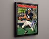 Penn State Autograph SI Print - Chuck Fusina - Rolls On College FSPrints Floating Canvas 16x20