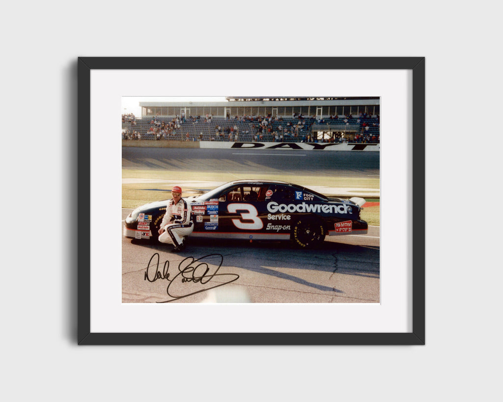 Racing Autograph Print - Dale Earnhardt - Number 3 Car Racing FSPrints Gallery Frame 16x20