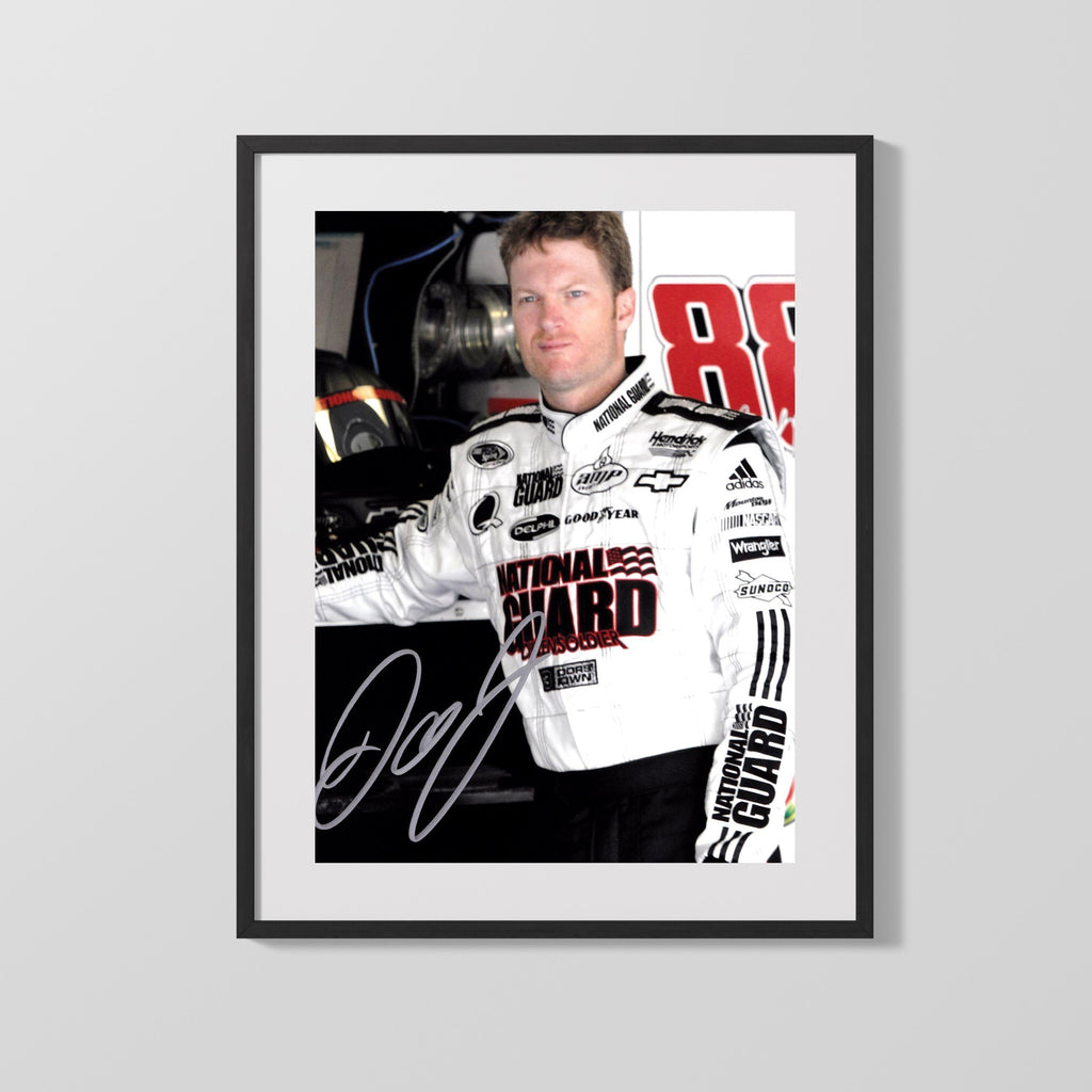 Racing Autograph Print - Dale Earnhardt Jr - National Guard Racing FSPrints Gallery Frame 16x20