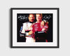Racing Autograph Print - Dale Earnhardt Jr and Sr - Father Son Racing FSPrints Gallery Frame 16x20