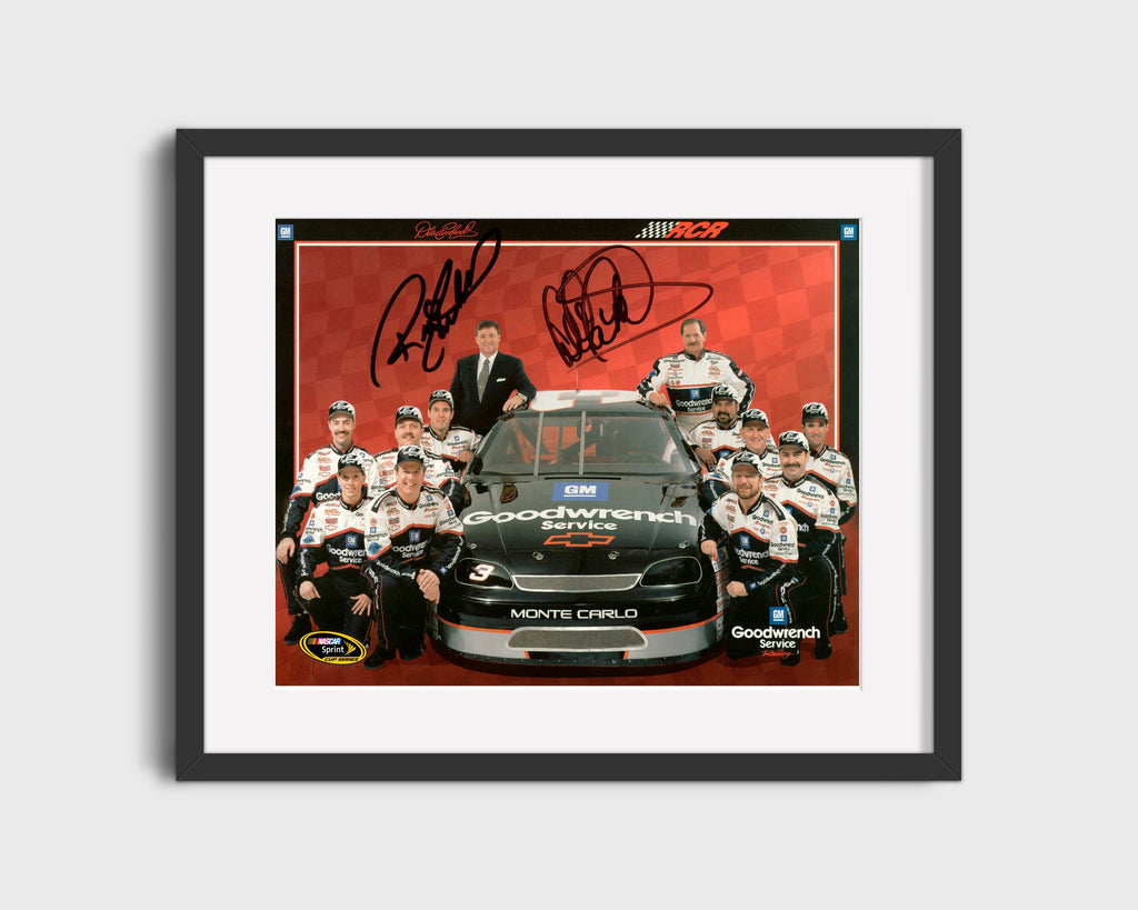 Racing Autograph Print - Dale Earnhardt and Richard Childress - Team Photo Racing FSPrints Gallery Frame 16x20