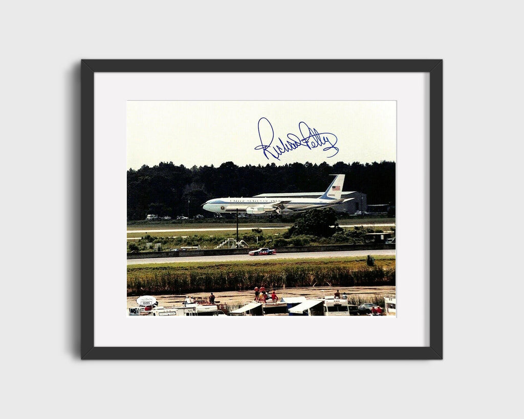 Racing Autograph Print - Richard Petty - Air Force One Racing FSPrints Gallery Frame 16x20