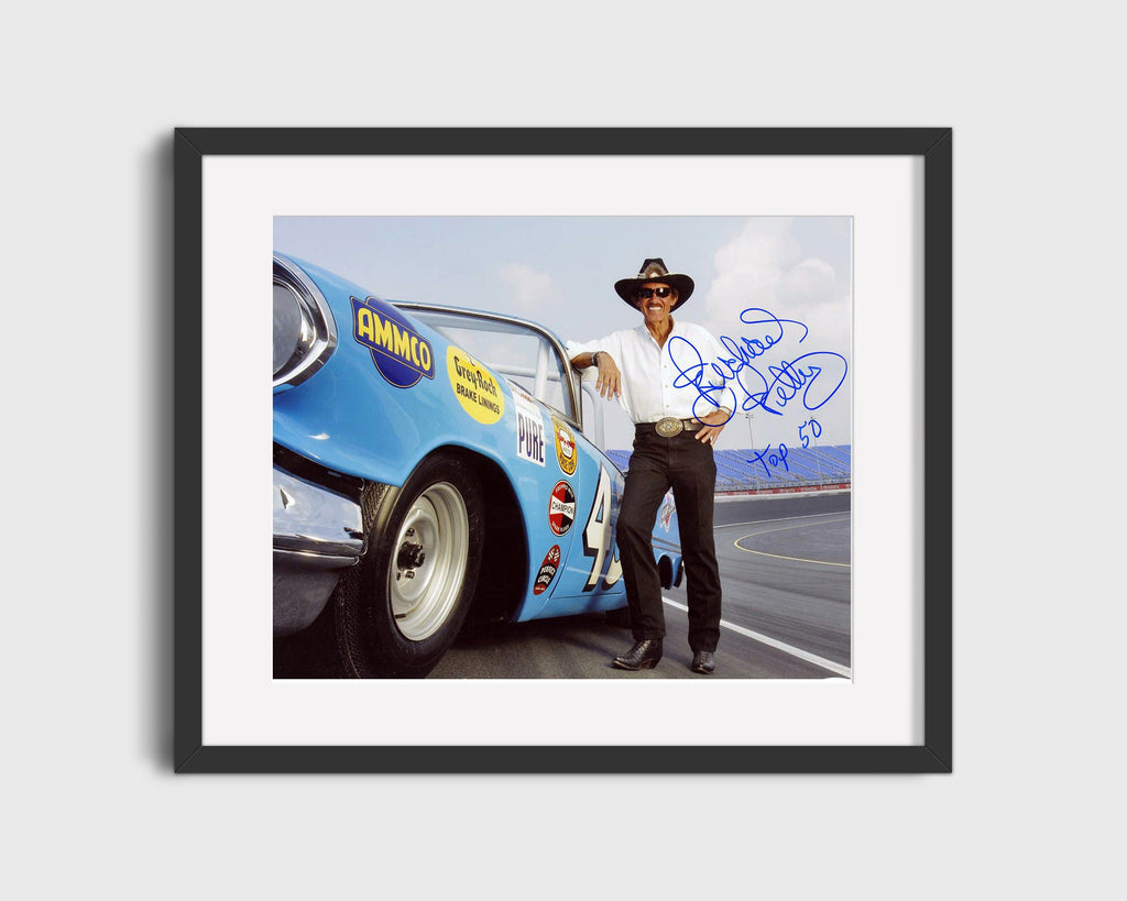 Racing Autograph Print - Richard Petty - Seven Time Champion Portrait Racing FSPrints Gallery Frame 16x20