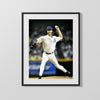 Randy Johnson Autograph Print - Diamondbacks Heater - Big Unit Fires