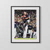 Red Sox Autograph Print - Christian Vazquez Celebration - Hug of Champions