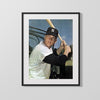 Roger Maris Autograph Print - Bat Pose - 61 in Sight