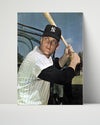 Roger Maris Autograph Print - Bat Pose - 61 in Sight