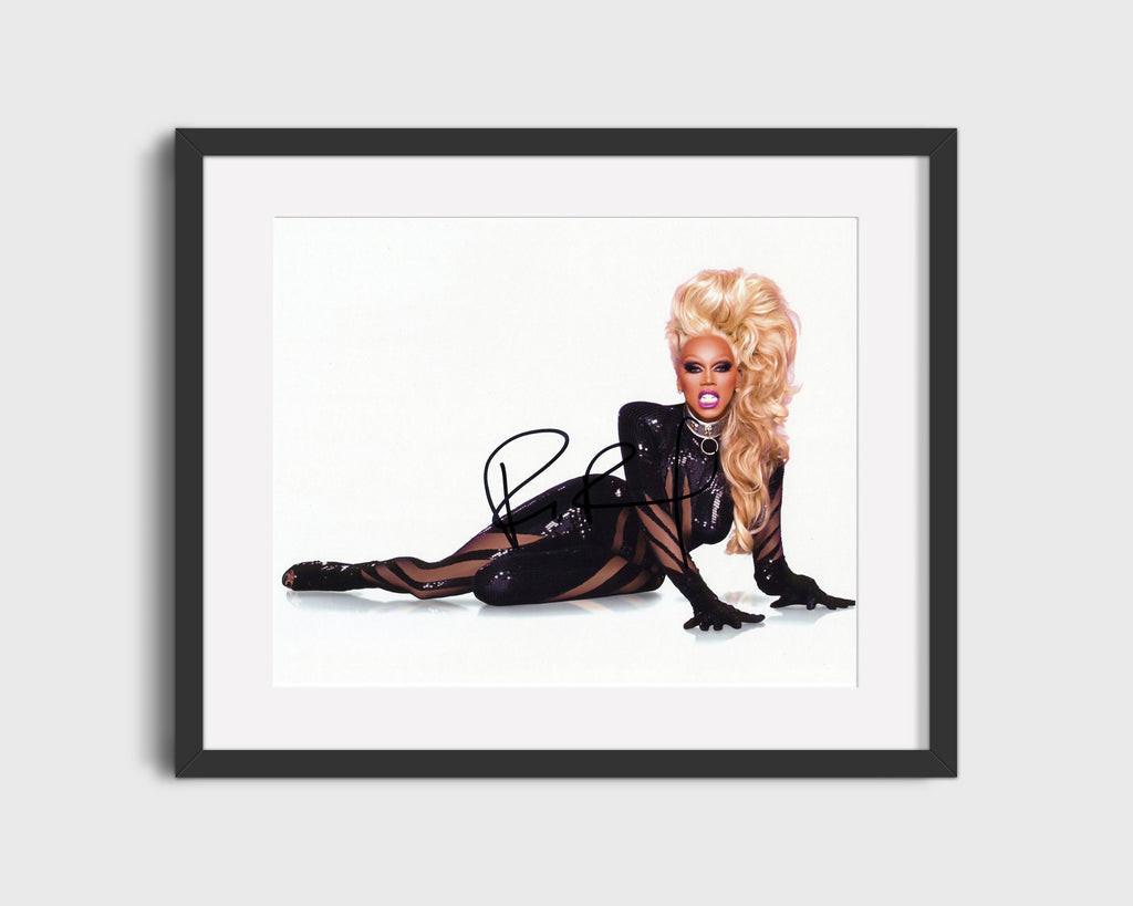 Ru Paul - Glamour Pose - Autograph Portrait Television Vintage Framed Prints Gallery Frame 16x20