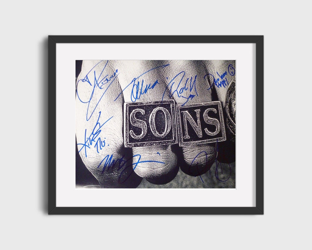 Sons of Anarchy - Reaper Rings - Autograph Print Television Vintage Framed Prints Gallery Frame 16x20