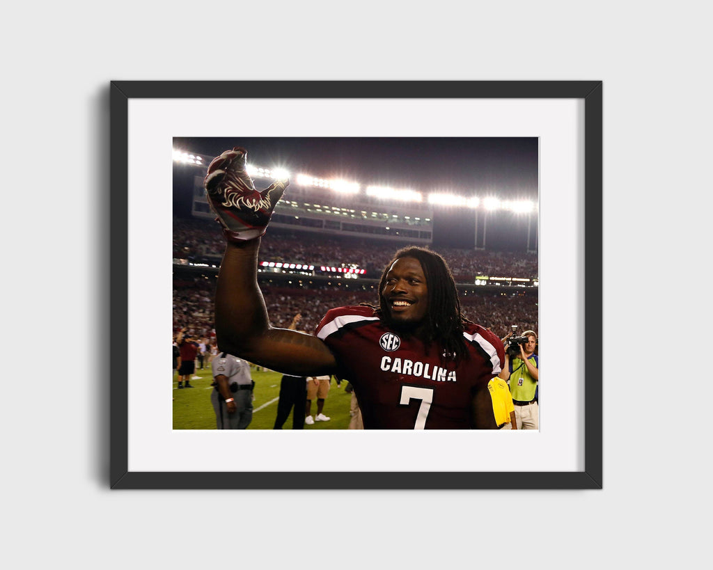 South Carolina Autograph Print - Jadeveon Clowney - Gamecock Beast Mode College FSPrints Gallery Frame 16x20