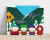 South Park - Main Characters - Autograph Print Television Vintage Framed Prints Poster 16x20