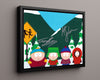 South Park - Main Characters - Autograph Print Television Vintage Framed Prints Floating Canvas 16x20