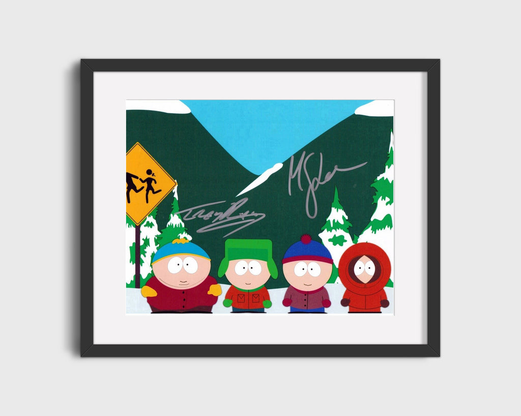 South Park - Main Characters - Autograph Print Television Vintage Framed Prints Gallery Frame 16x20