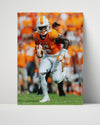 Tennessee Autograph Print - Alvin Kamara On The Run - Orange Lightning College FSPrints Poster 16x20
