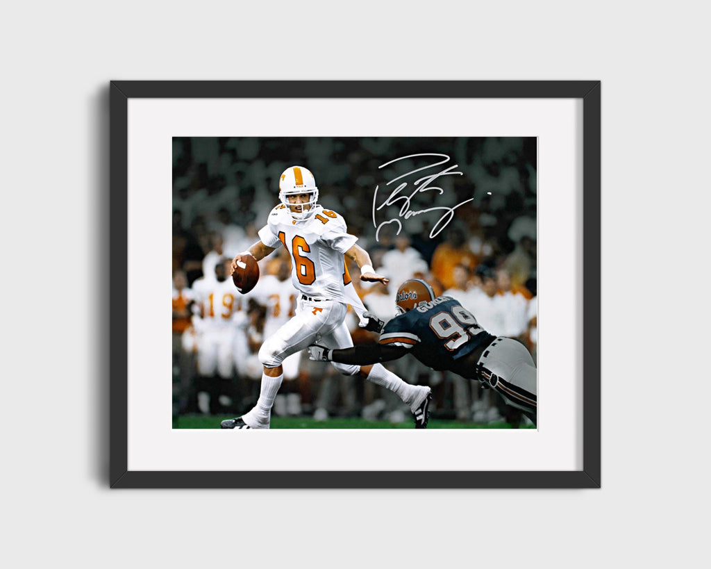 Tennessee Autograph Print - Peyton Manning - Escape Artist College FSPrints Gallery Frame 16x20