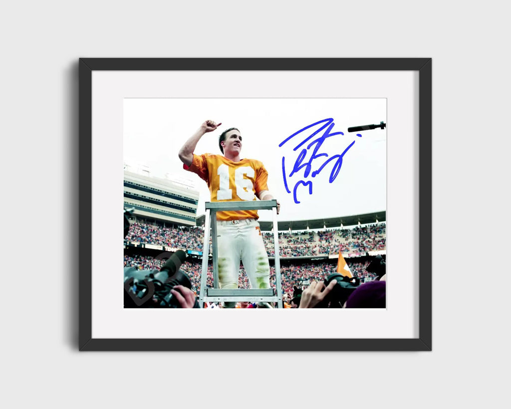 Tennessee Autograph Print - Peyton Manning - Maestro of Rocky Top College FSPrints Gallery Frame 16x20
