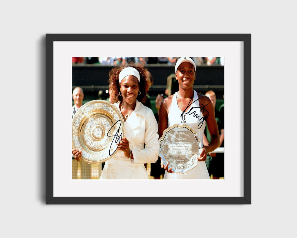 Tennis Autograph Photo - Serena and Venus Williams Wimbledon - Sister Act Tennis FSPrints Gallery Frame 16x20