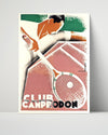 Tennis Poster - Club Camprodon - Bold Swing Tennis FSPrints Poster 16x20
