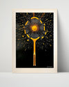 Tennis Poster - Exploding Racquet - Power Smash Tennis FSPrints Poster 16x20