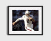 Texas A&M Autograph Print - Johnny Manziel Hitting the Edge - Money time College FSPrints Gallery Frame 16x20