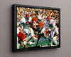 Texas Autograph Print - Earl Campbell - Longhorn Legend Run College FSPrints Floating Canvas 16x20