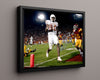 Texas Autograph Print - Vince Young & McConaughey College FSPrints Floating Canvas 16x20