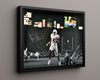 Texas Autograph Print - Vince Young - Goal Line Glory College FSPrints Floating Canvas 16x20