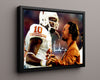 Texas Autograph Print - Vince Young - Trojans Toppled College FSPrints Floating Canvas 16x20