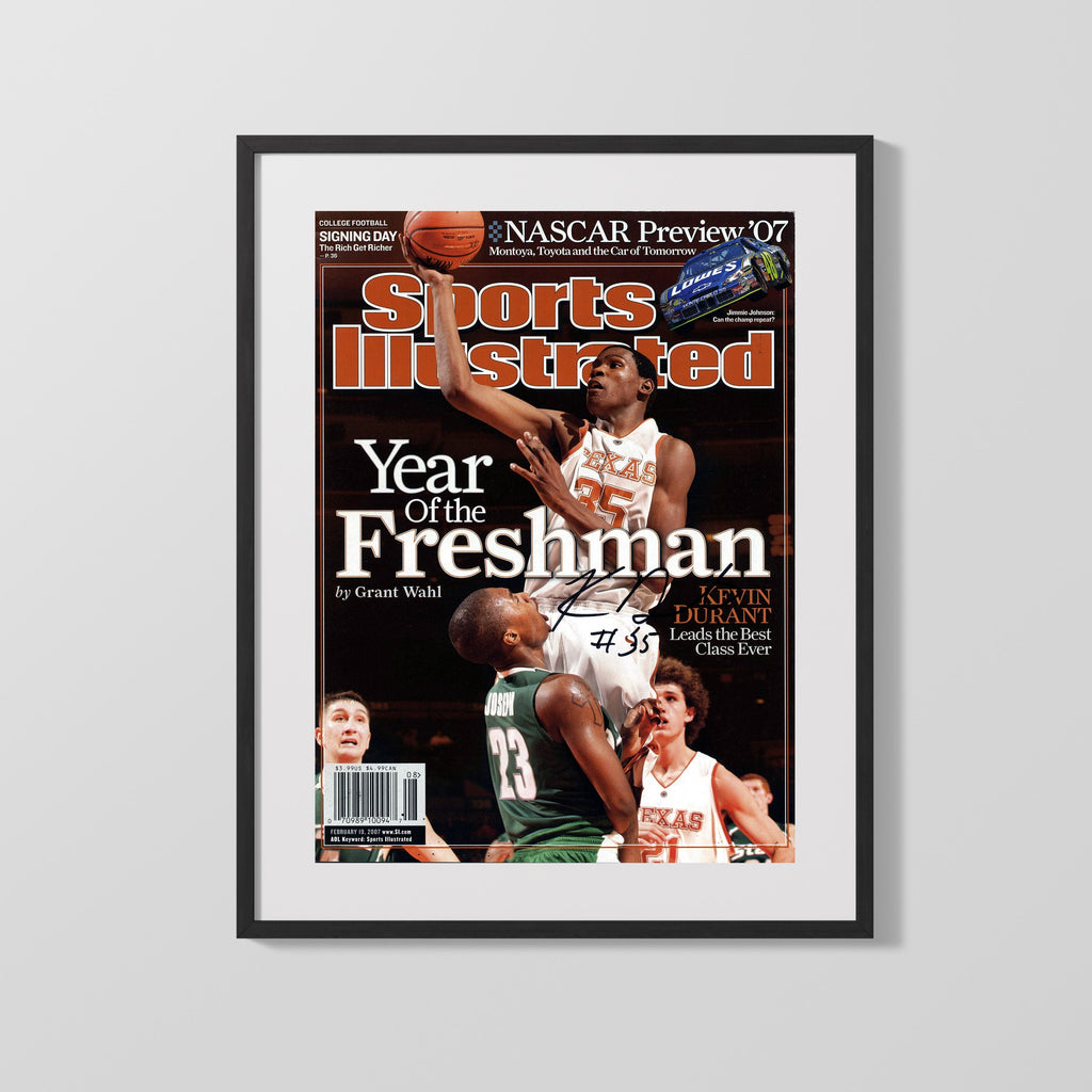 Texas Autograph SI Print - Kevin Durant - Year of the Freshman College FSPrints Gallery Frame 16x20