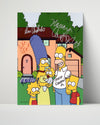 The Simpsons - Cast - Family Autograph Print Television Vintage Framed Prints Poster 16x20