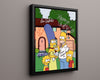 The Simpsons - Cast - Family Autograph Print Television Vintage Framed Prints Floating Canvas 16x20