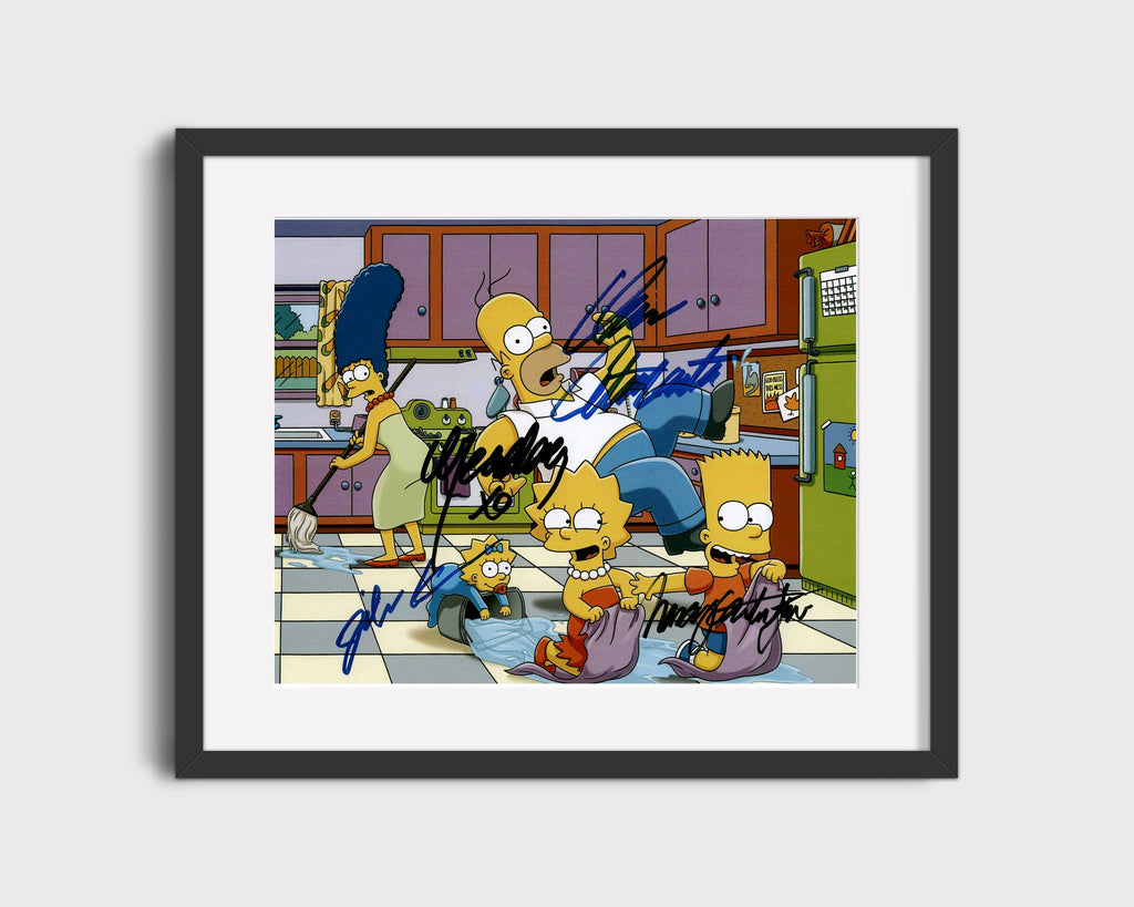 The Simpsons - Family Chaos - Autograph Print Television Vintage Framed Prints Gallery Frame 16x20