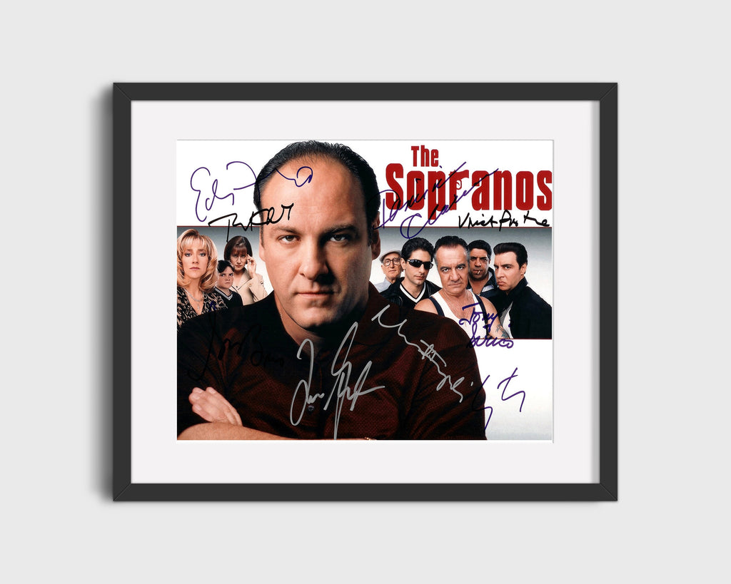The Sopranos - Mob Family Portrait - Autograph Print Television Vintage Framed Prints Gallery Frame 16x20