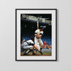 Thurman Munson Autograph Print - At the Plate - Captain Clutch
