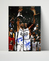 Tim Duncan and David Robinson Autograph Print - Spurs Championship Glory - Twin Towers Triumph