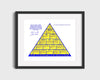 UCLA Autograph Print - John Wooden - Pyramid of Success College FSPrints Gallery Frame 16x20