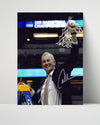 UConn Autograph Print - Jim Calhoun - Net Cut Glory College FSPrints Poster 16x20