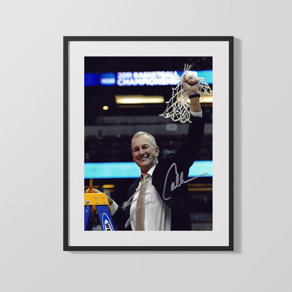 UConn Autograph Print - Jim Calhoun - Net Cut Glory College FSPrints Gallery Frame 16x20