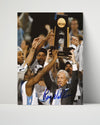 North Carolina Autograph Print - Roy Williams Trophy - Tar Heel Triumph College FSPrints Poster 16x20