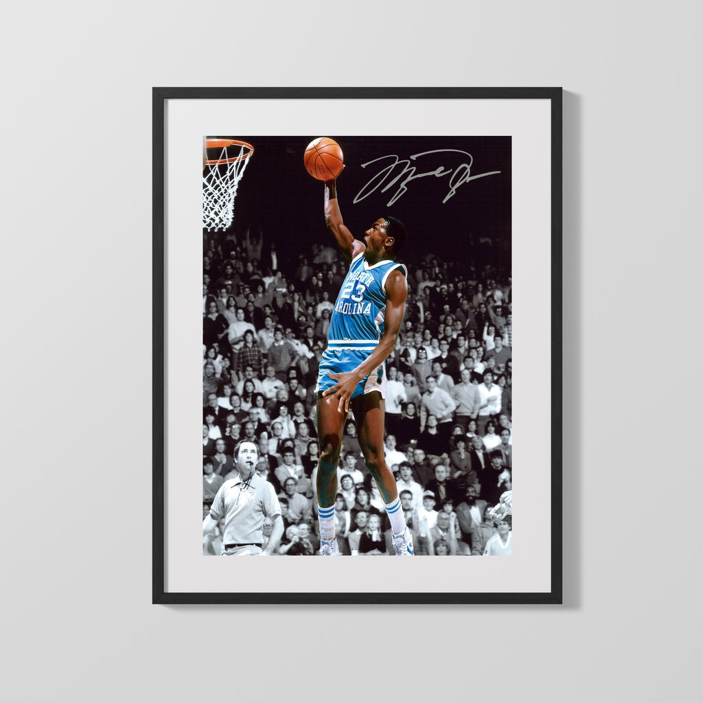 North Carolina Autograph Print - Jordan Photo College FSPrints Gallery Frame 16x20