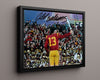 USC Autograph Print - Caleb Williams Leading B& - Trojan Triumph College FSPrints Floating Canvas 16x20