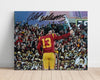 USC Autograph Print - Caleb Williams Leading B& - Trojan Triumph College FSPrints Poster 16x20