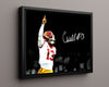 USC Autograph Print - Caleb Williams Spotlight - Heisman Heroics College FSPrints Floating Canvas 16x20