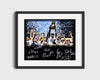 Villanova Autograph Print - 2016 Champions Celebration - Confetti Storm College FSPrints Gallery Frame 16x20