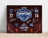 Villanova Autograph Print - Champions Scoreboard - Championship Victory College FSPrints Poster 16x20